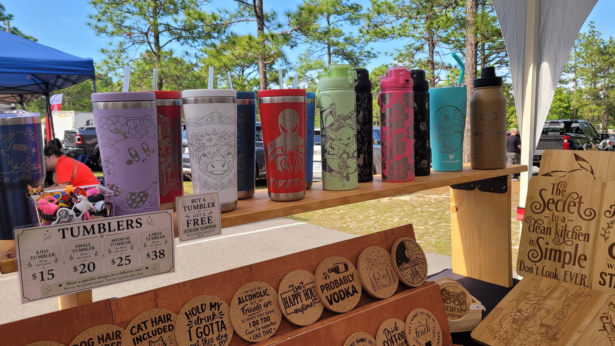 A set of tumblers, the product discussed in this post